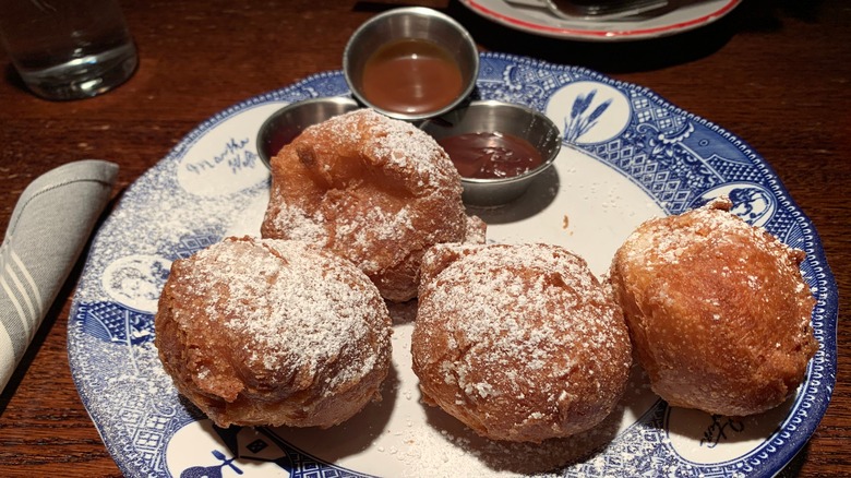 Calas on a plate