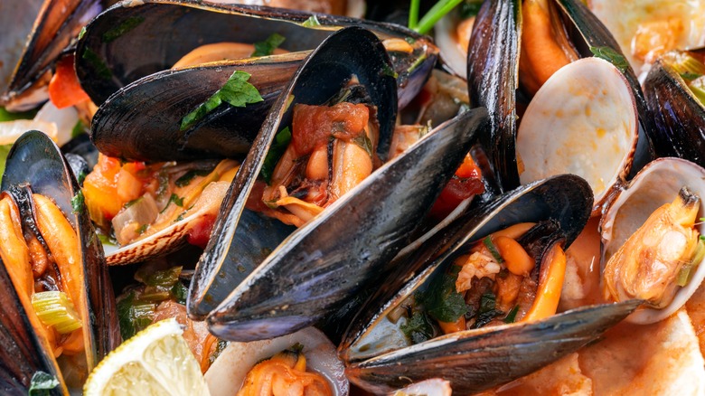 Italian mussel and clam dish