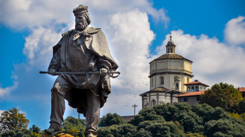 Giuseppe Garibaldi statue in Turin