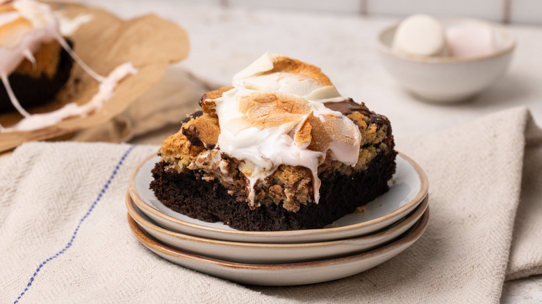 campfire s'mores brookies