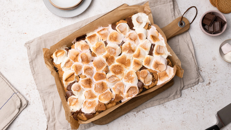 campfire s'mores brookies