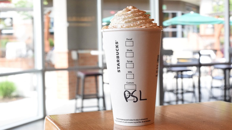 Starbucks pumpkin spice latte