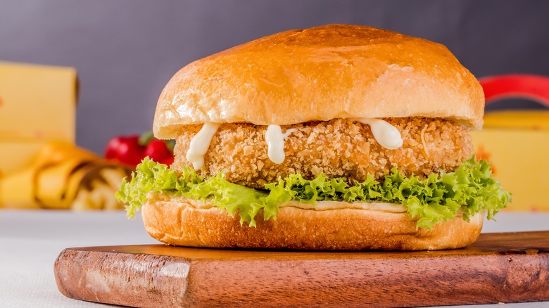 Chicken patty sandwich