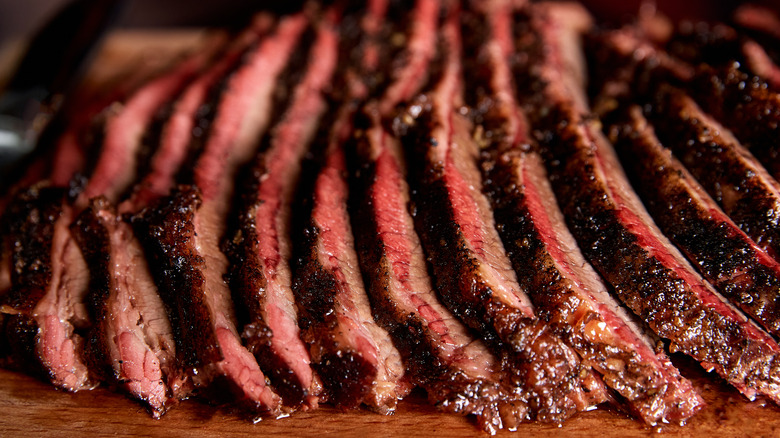 slices of brisket