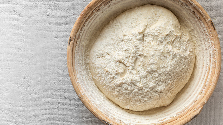 bread dough rising