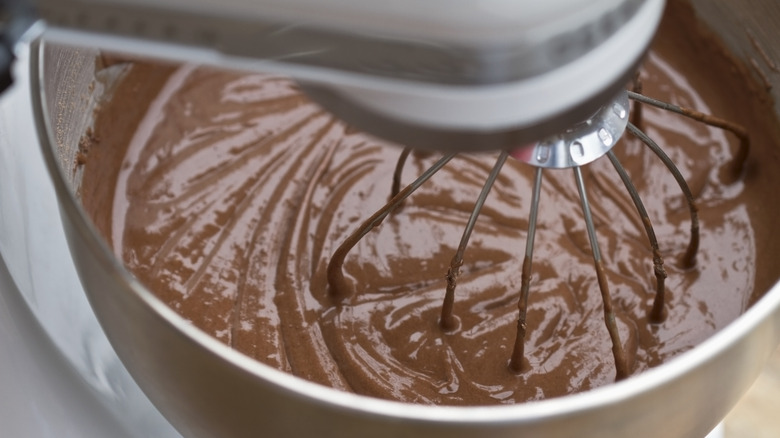 chocolate cake batter