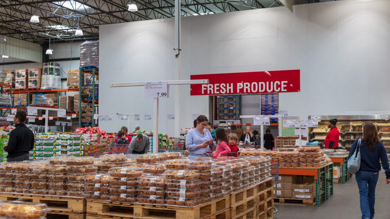 People shopping in Costco