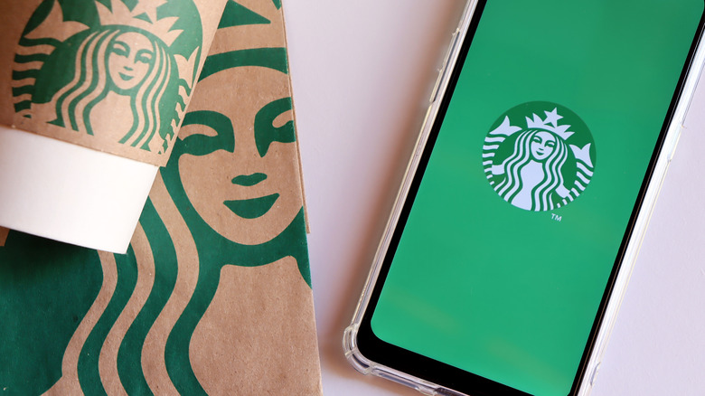 Starbucks app and other packaging