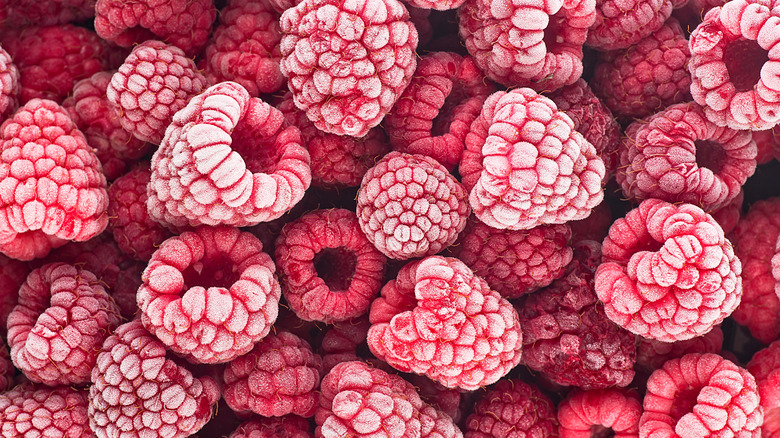 frozen raspberries