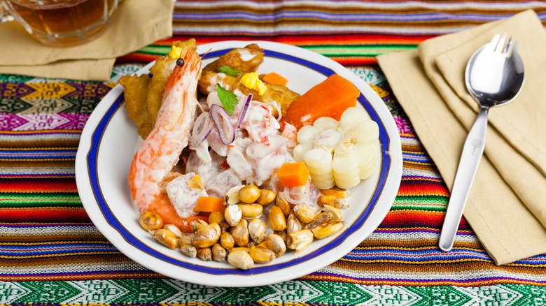 ceviche with canchita