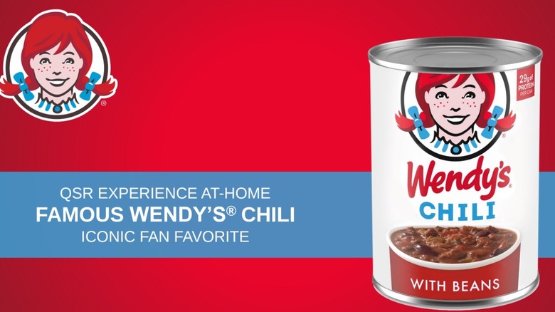 Wendy's famous chili in can