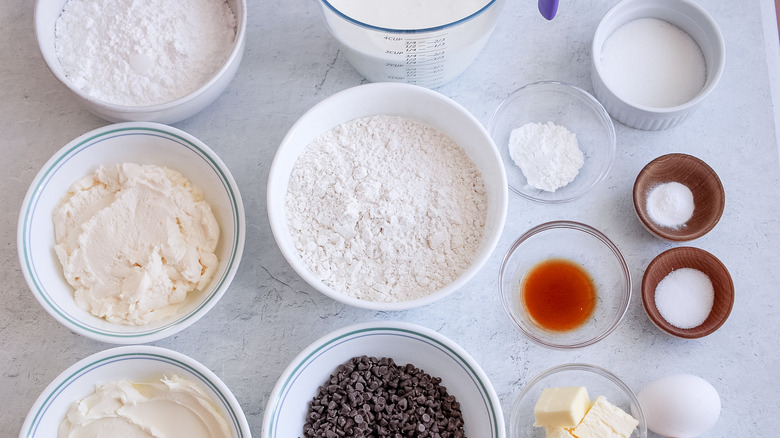 ingredients for cannoli pancakes