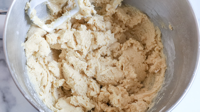 cookie dough in bowl