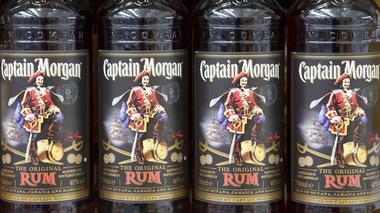 Captain morgan bottle labels