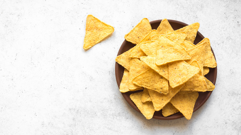 Corn chips in a bowl