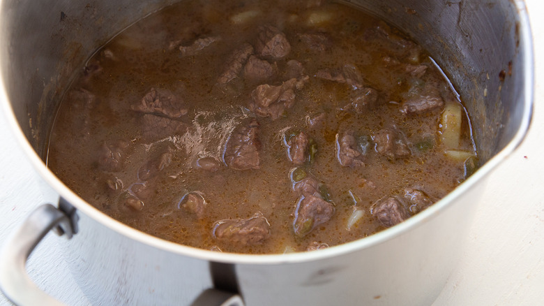 beef in a pot 