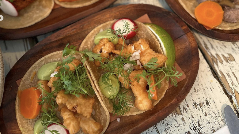 tacos served at Casa Enrique