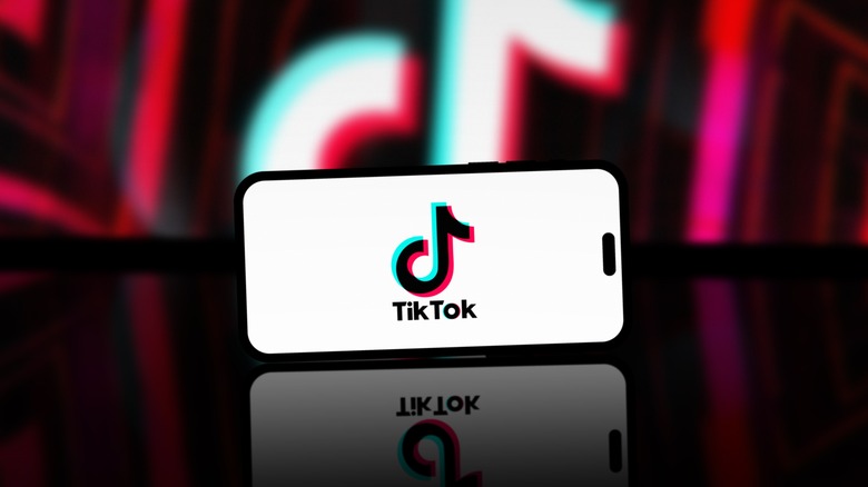 TikTok app on phone