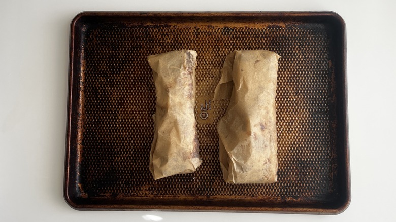 Parchment paper-wrapped cathedral cookies