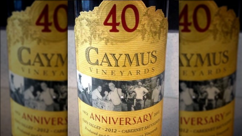 40th anniversary Caymus bottle