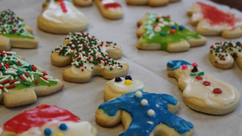 Decorated sugar cookies