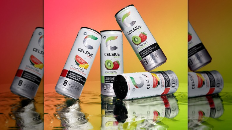 Celsius cans in Kiwi Strawberry and Watermelon Lemonade flavors