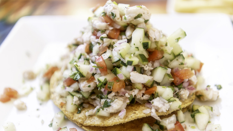 ceviche tostada