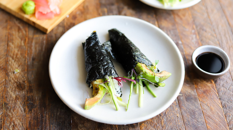 Charred Avocado Hand Rolls Recipe