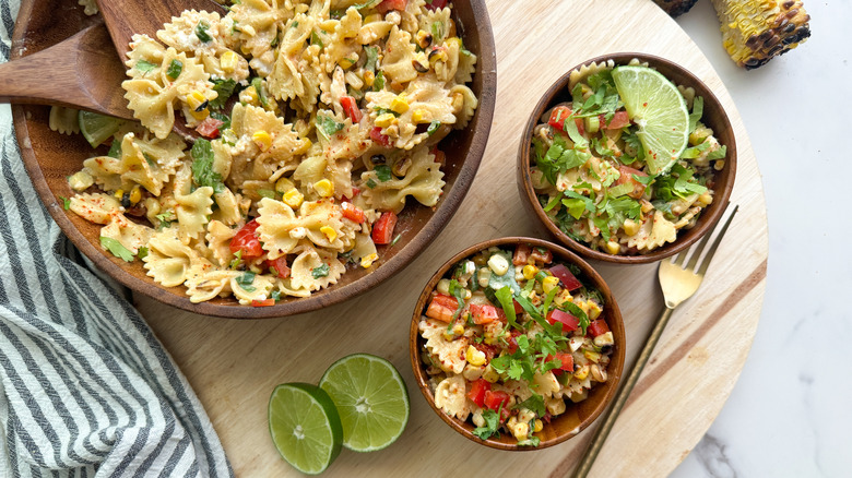 bowls of salad on board