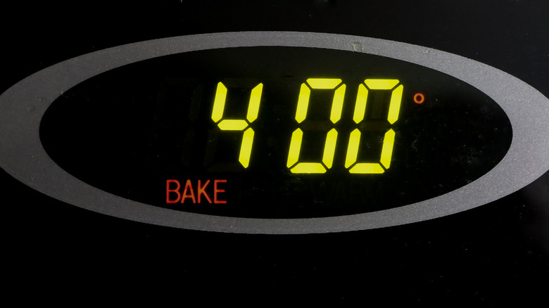 oven temperature reading 400 