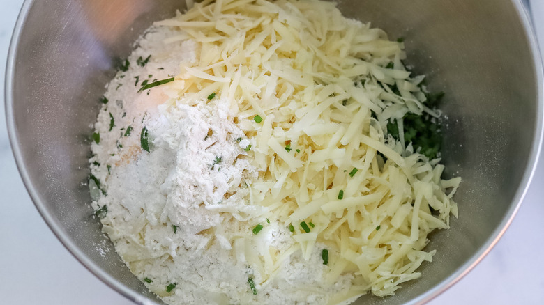 cheese chives and flour