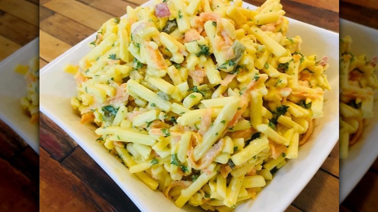 cheeseslaw on plate