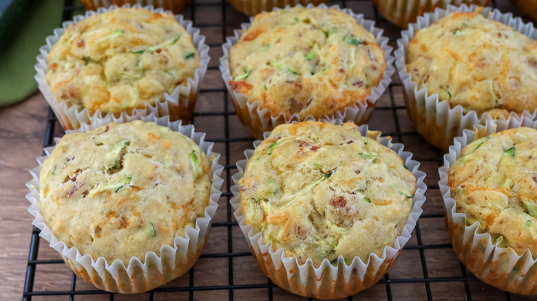 muffins on wire rack