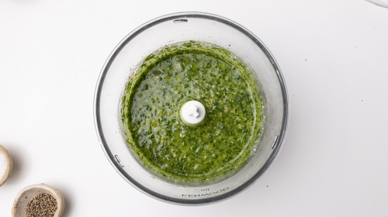 pesto in food processor