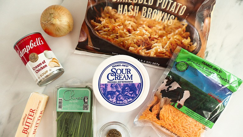 ingredients for hash brown casserole