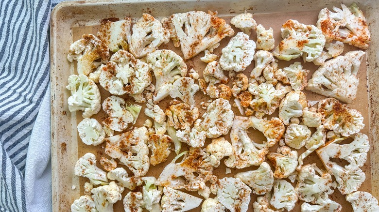 cauliflower on sheet pan