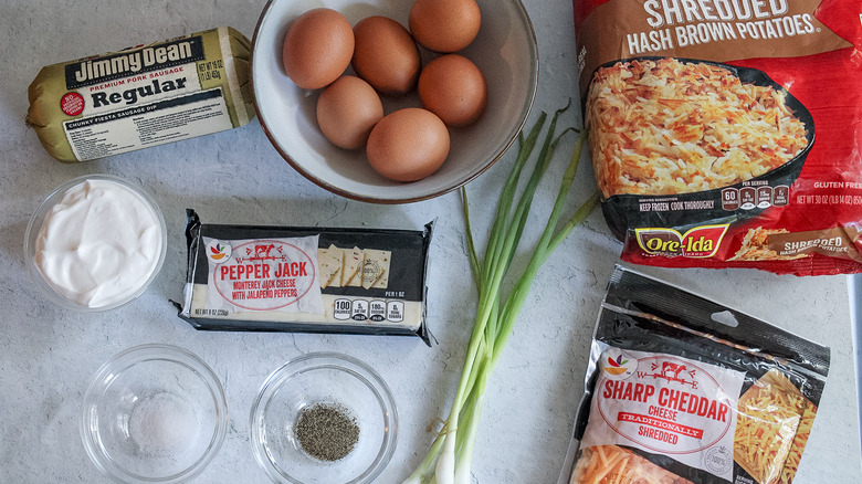 cheesy sausage breakfast casserole ingredients 