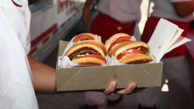 In-N-Out burgers in box