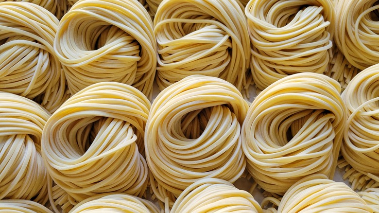 Nests of egg noodles from Noodle/Bar