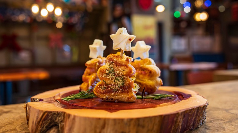 holiday food at Disney Springs restaurant