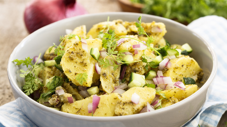 Potato salad with chervil