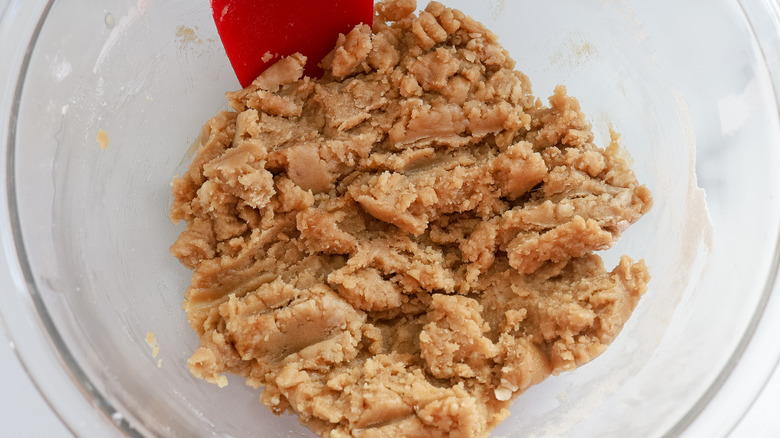 coconut bar crust in a bowl