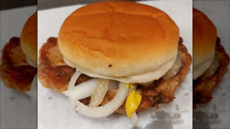 Jim's Original pork chop sandwich