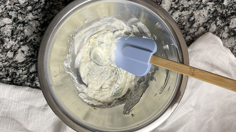 yogurt marinade in bowl