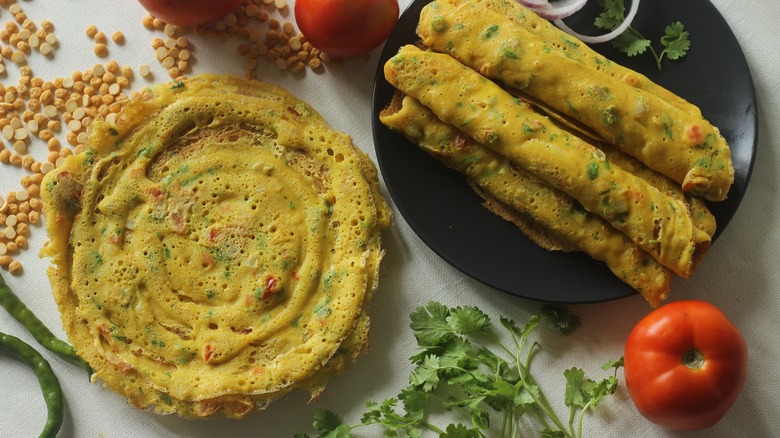 besan chilla chickpea pancakes 