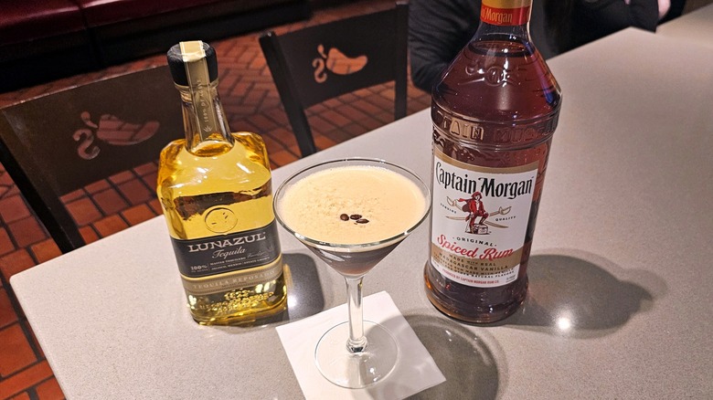 Espresso martini with tequila and rum