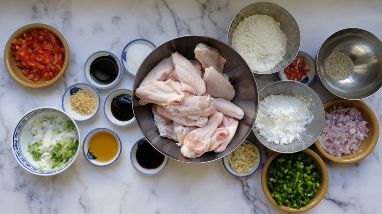 chinese takeout-style chicken wing ingredients