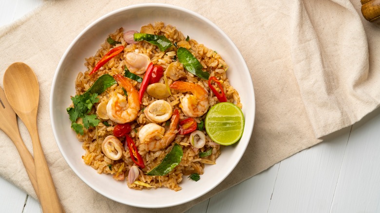 Thai shrimp fried rice