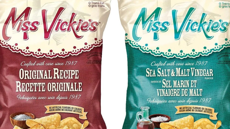 Bags of Miss Vickie's chips