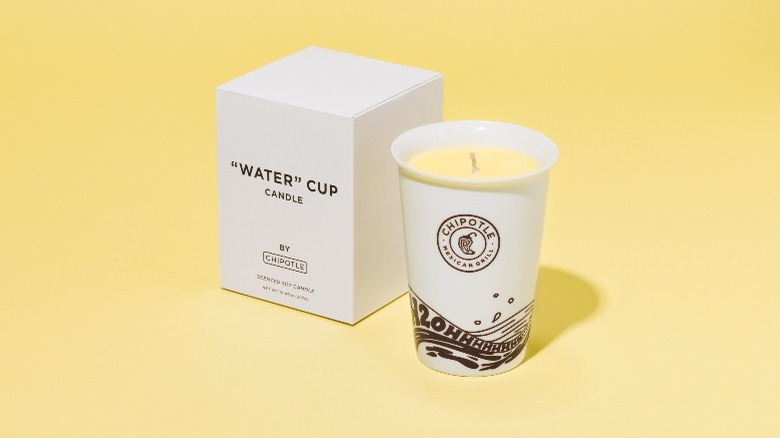 'Water' cup candle